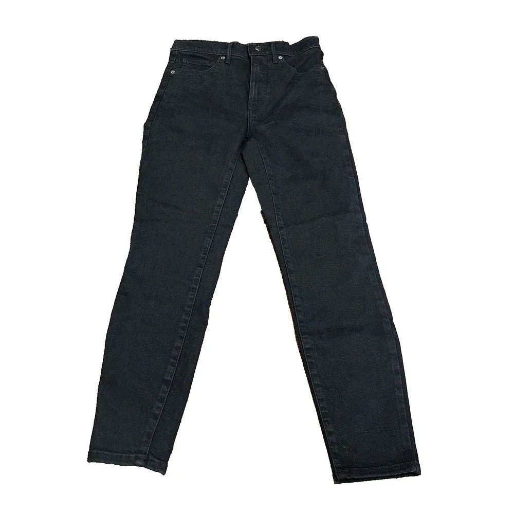 Everlane Womens Size 28 The Way High Skinny Crop Black Jeans High Stretch‎ NWT